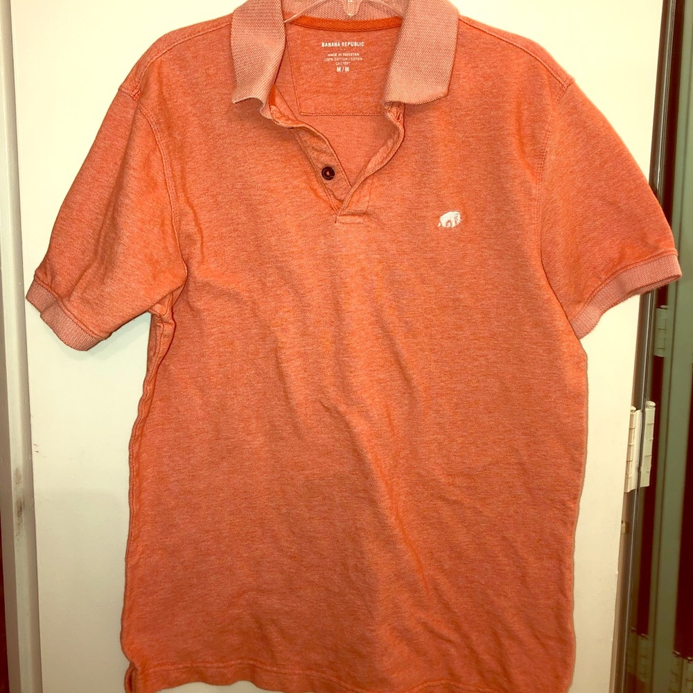 Orange Banana Republic Polo shift.